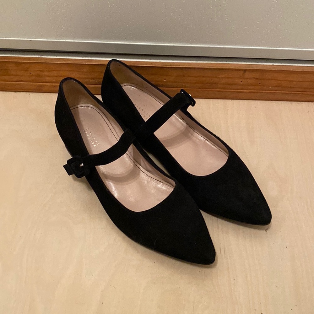 Suede Mary Janes